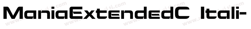 ManiaExtendedC Itali字体转换